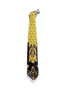 Vintage Gianni Versace Silk Tie - Iconic Medusa Baroque - Made in Italy